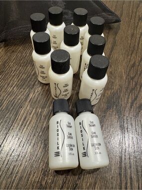 11 BioSilk Silk Therapy Hair Oil Samples W Bag 5.5 Ounce Total